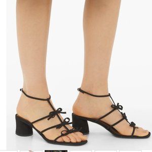 TABITHA SIMMONS Covie bow-embellished suede sandal